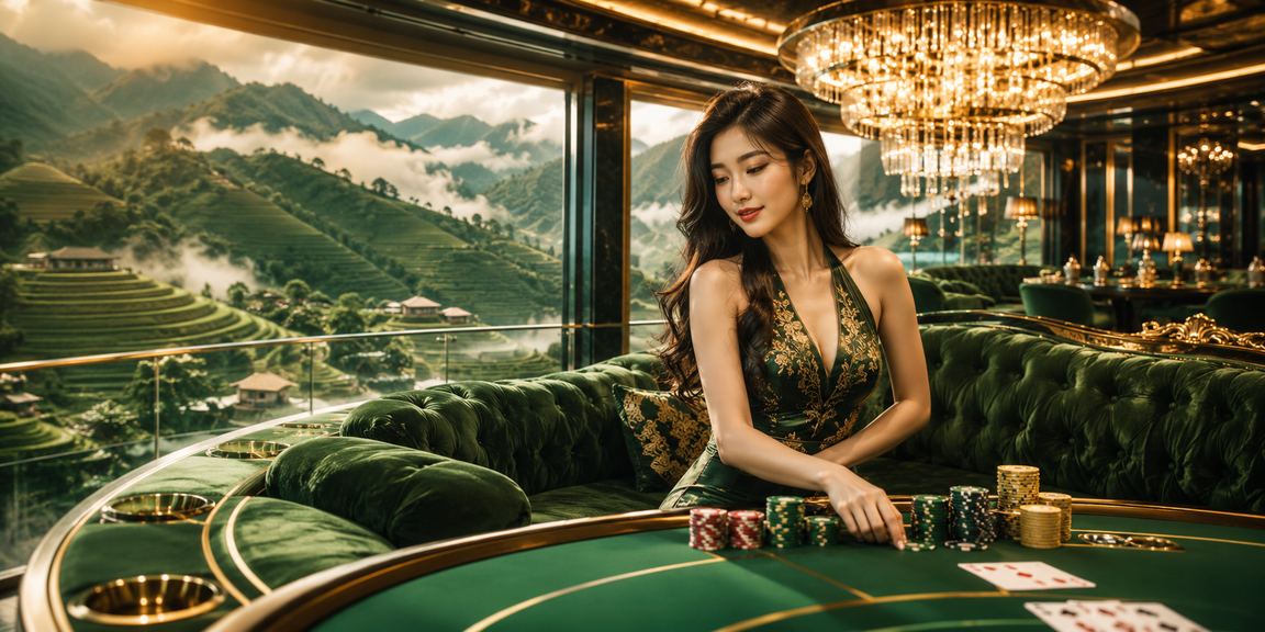Người chơi thưởng thức baccarat giữa cảnh núi rừng Sa Pa